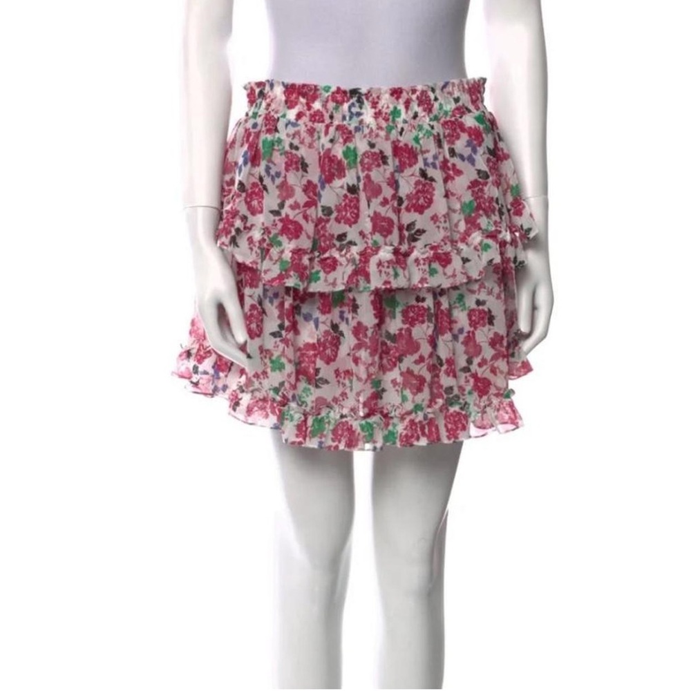 MISA Los Angeles Women Floral Casual Skirt Medium